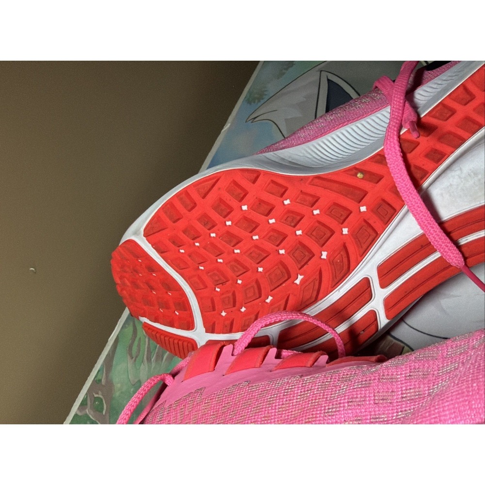 Nike Air Zoom Pegasus 37 Womens size 11 Running Shoes Pink Orange - Picture 14 of 15